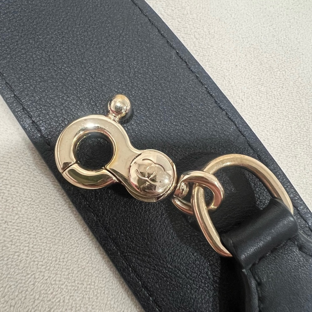 ❌SOLD ❌Chanel Black Leather Box double Zippy Bag - Picture 5 of 15